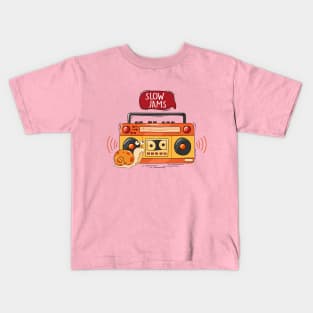 Snail and music Kids T-Shirt